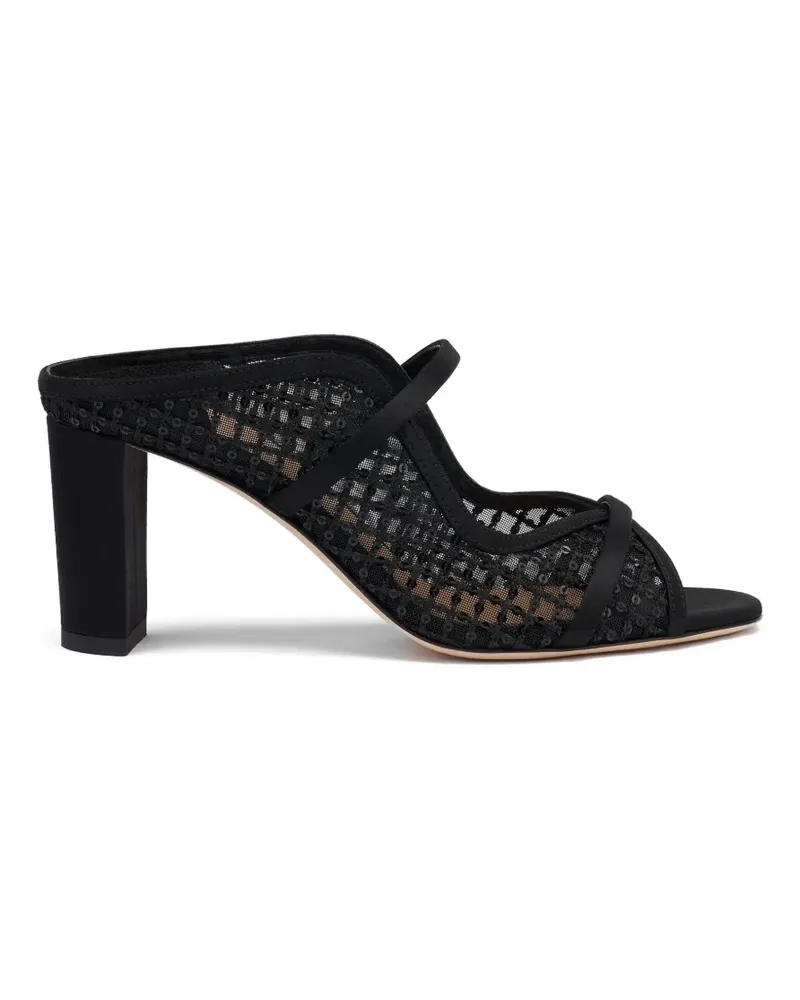 Malone Souliers Norah Mesh-Sandalen mit Pailletten - Schwarz Schwarz