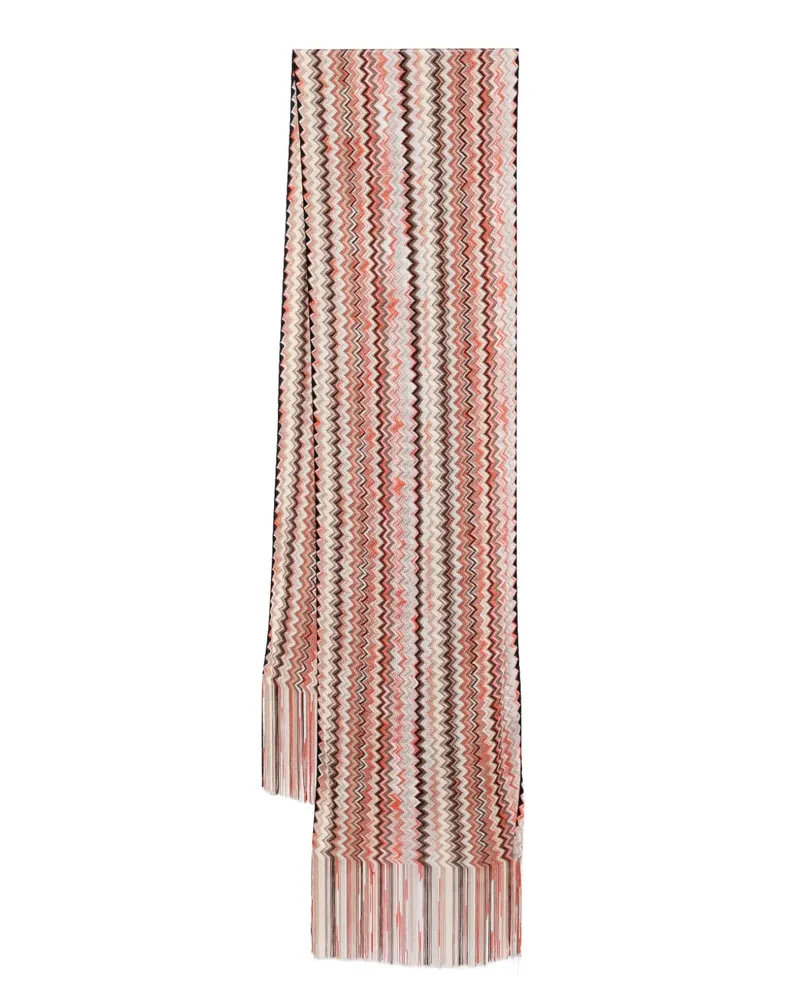 Missoni Schal mit Zickzackmuster - Orange Orange