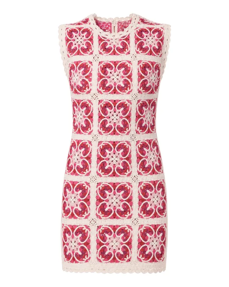 Dolce & Gabbana Gehäkeltes Minikleid - Rosa Rosa