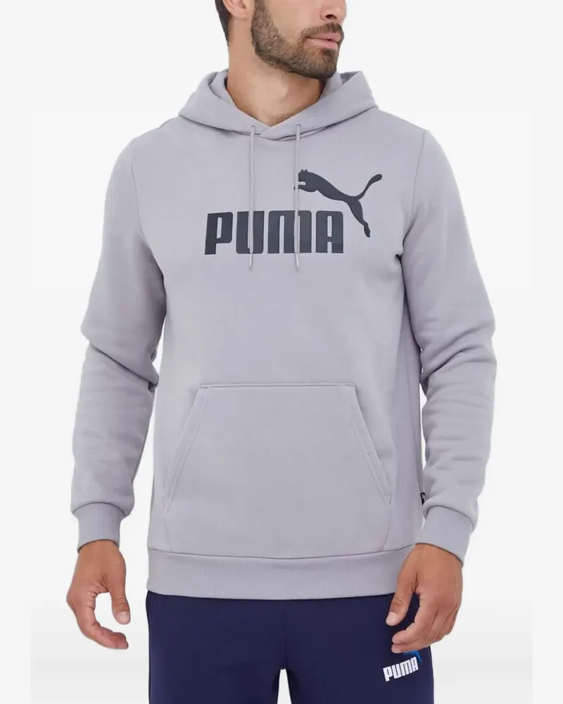 Puma logo-print hoodie - Grau Grau