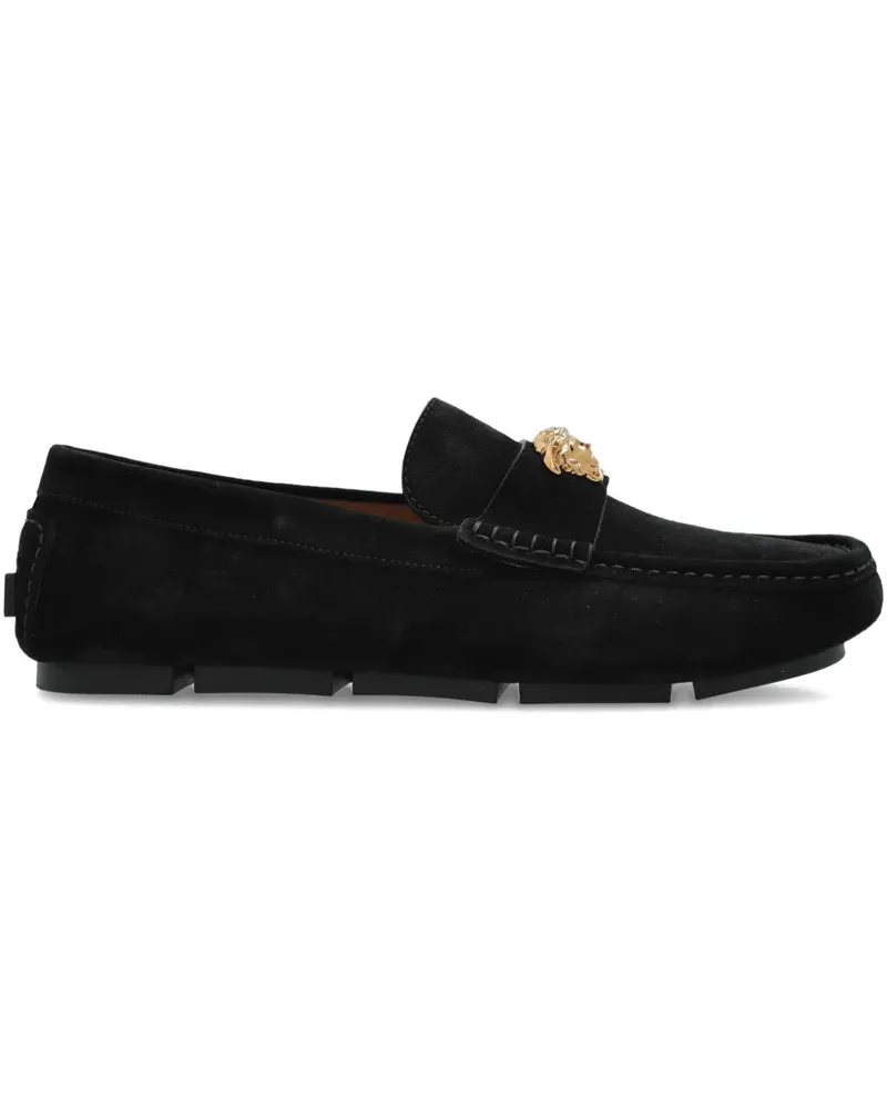 Versace Loafer mit Medusa-Schild - Schwarz Schwarz