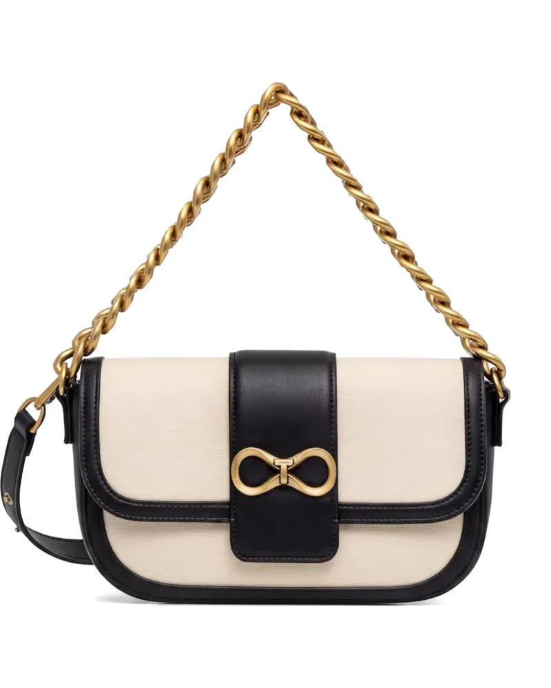 Twin-Set Satchel-Tasche mit Kettenriemen - Nude Nude