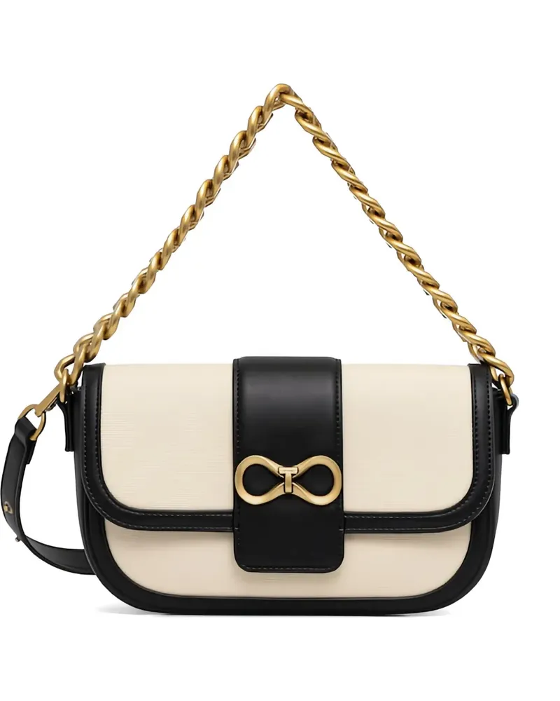 Twin-Set chain-link satchel bag - Nude Nude