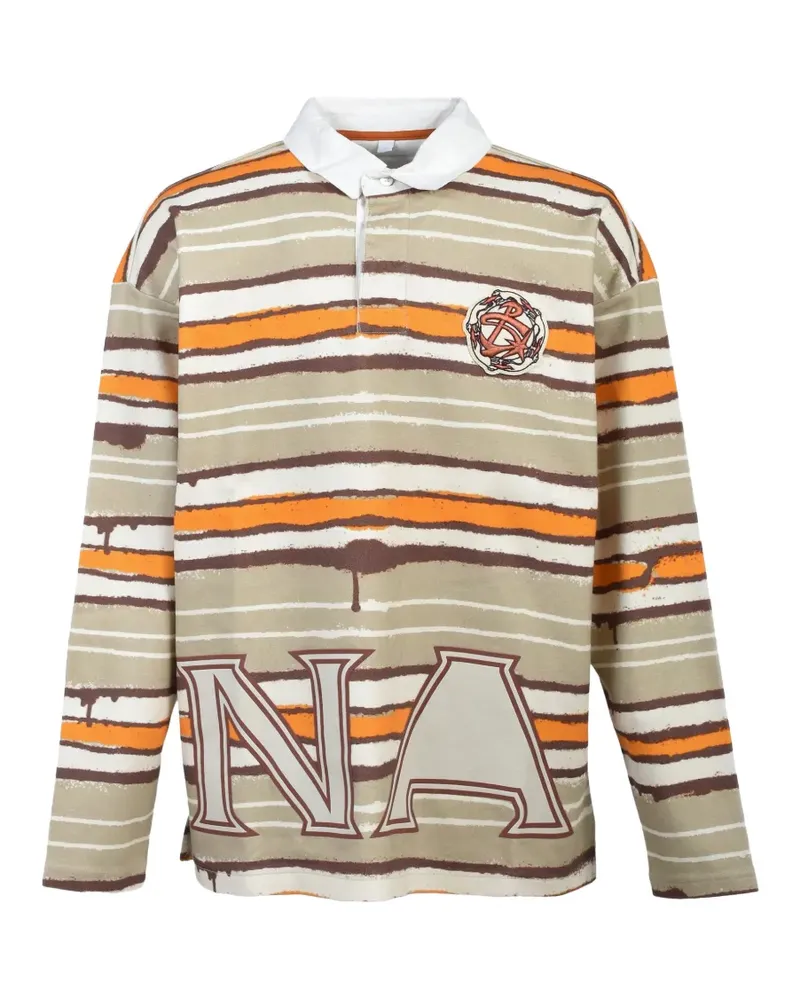 Napa By Martine Rose Poloshirt mit grafischem Print - Nude Nude