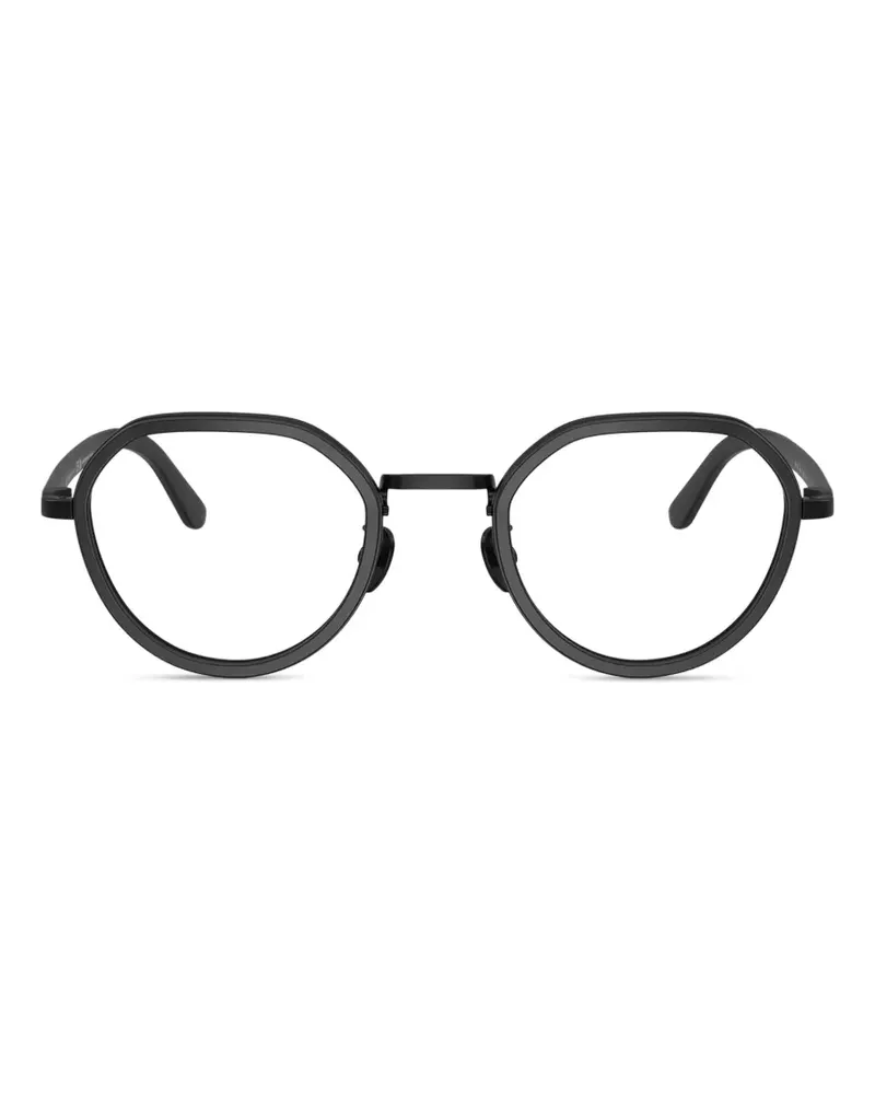Giorgio Armani round-frame glasses - Schwarz Schwarz