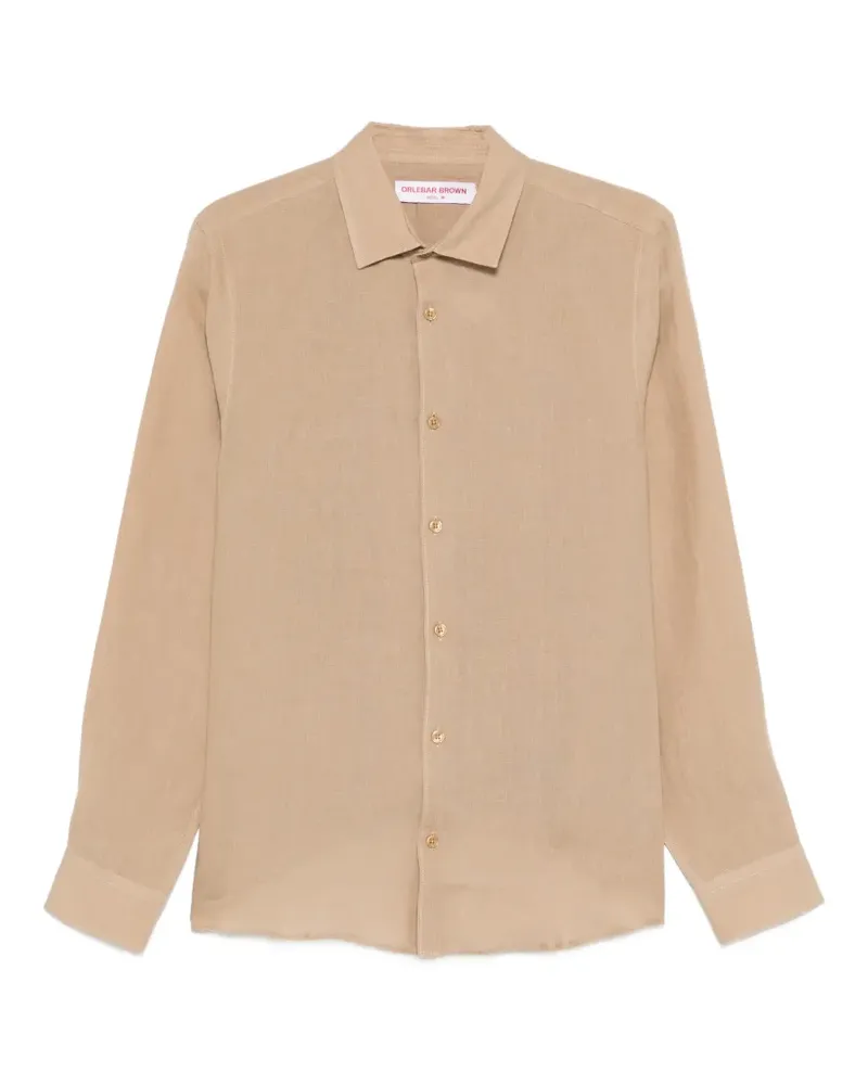 Orlebar Brown Klassisches Hemd - Nude Nude
