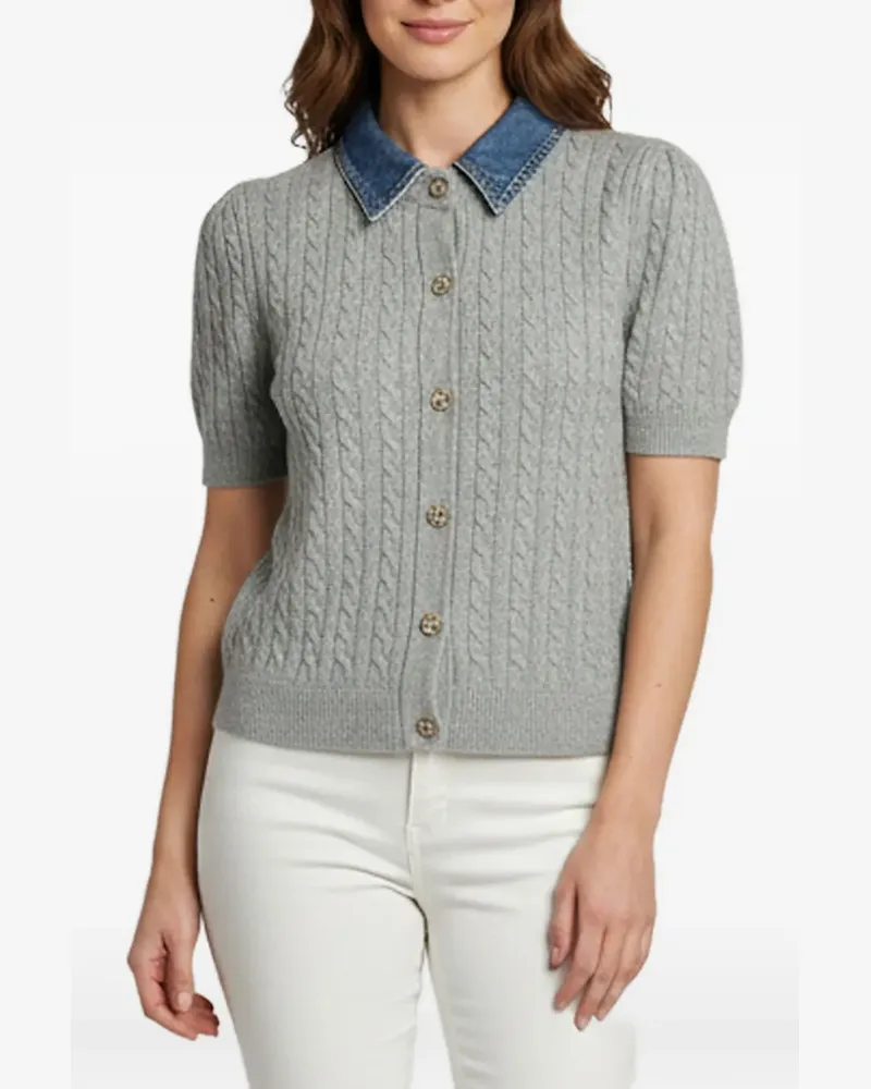 Sandro cable-knit cardigan - Grau Grau