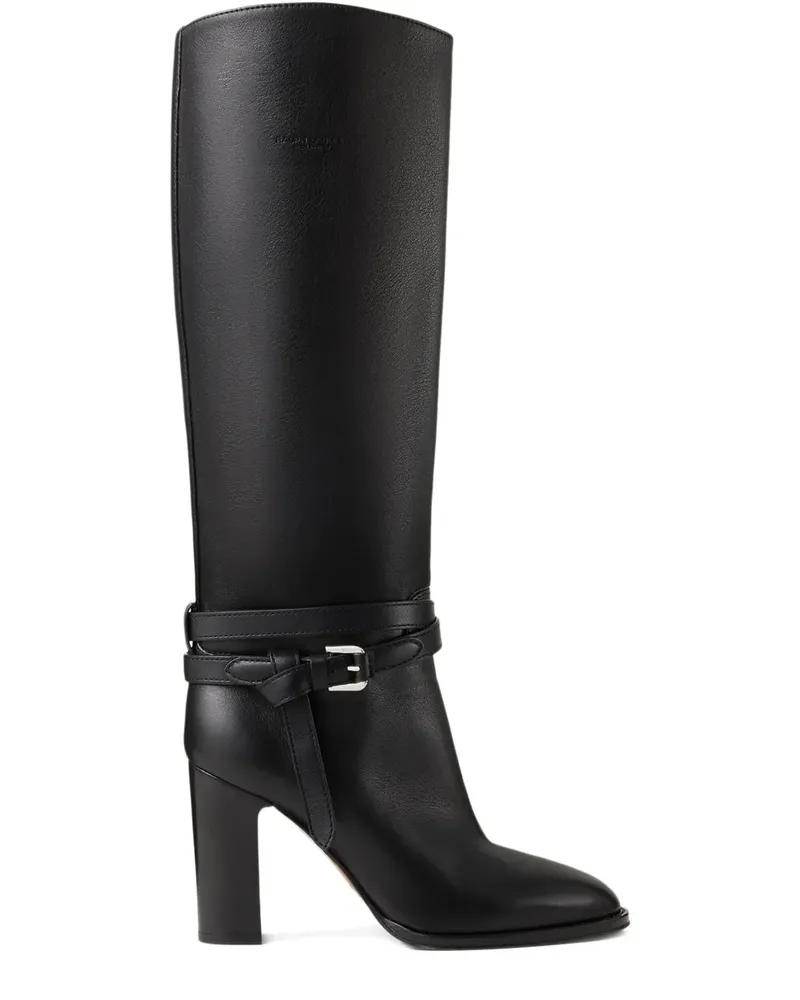 Ralph Lauren Stiefel aus Kalbsleder 90mm - Schwarz Schwarz
