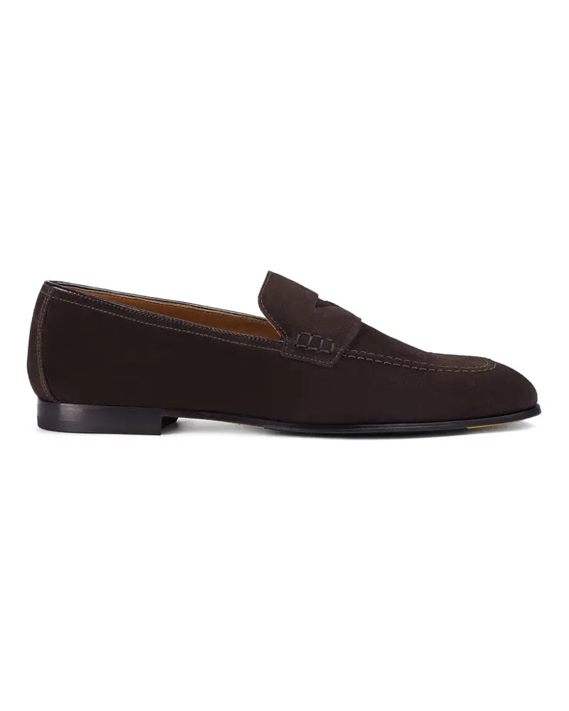 Doucal´s suede loafers - Braun Braun