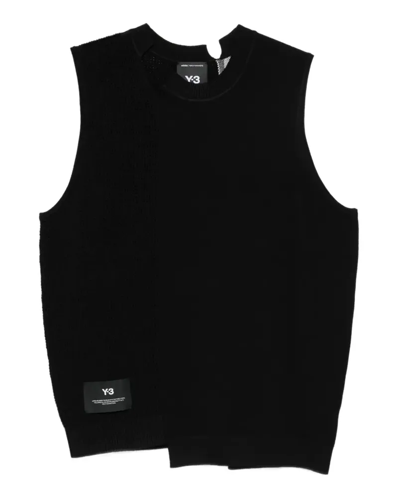 Y-3 Gestricktes GFX Tanktop - Schwarz Schwarz