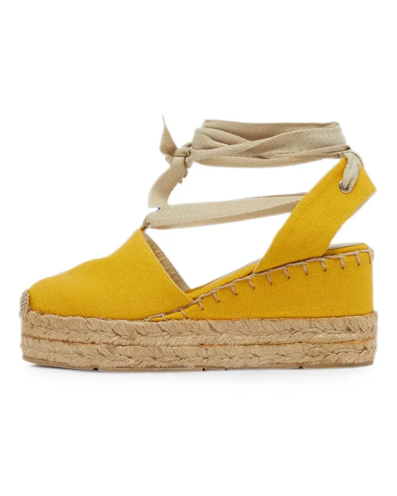 Ralph Lauren ankle-strap wedge sandals - Gelb Gelb