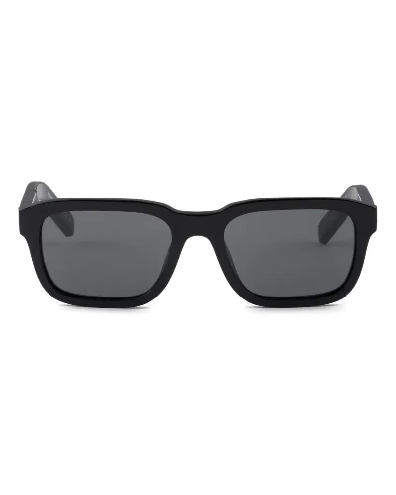 Prada Sonnenbrille mit -Logo - Schwarz Schwarz