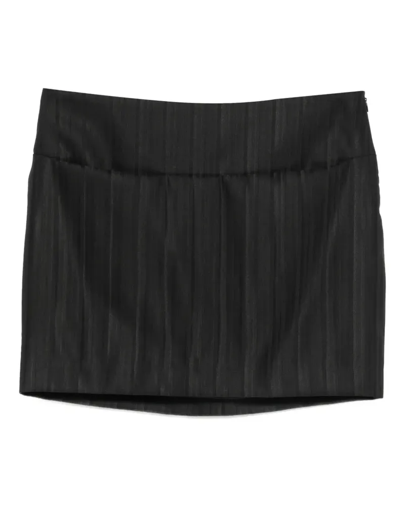 Dondup pinstripe-pattern mini skirt - Schwarz Schwarz