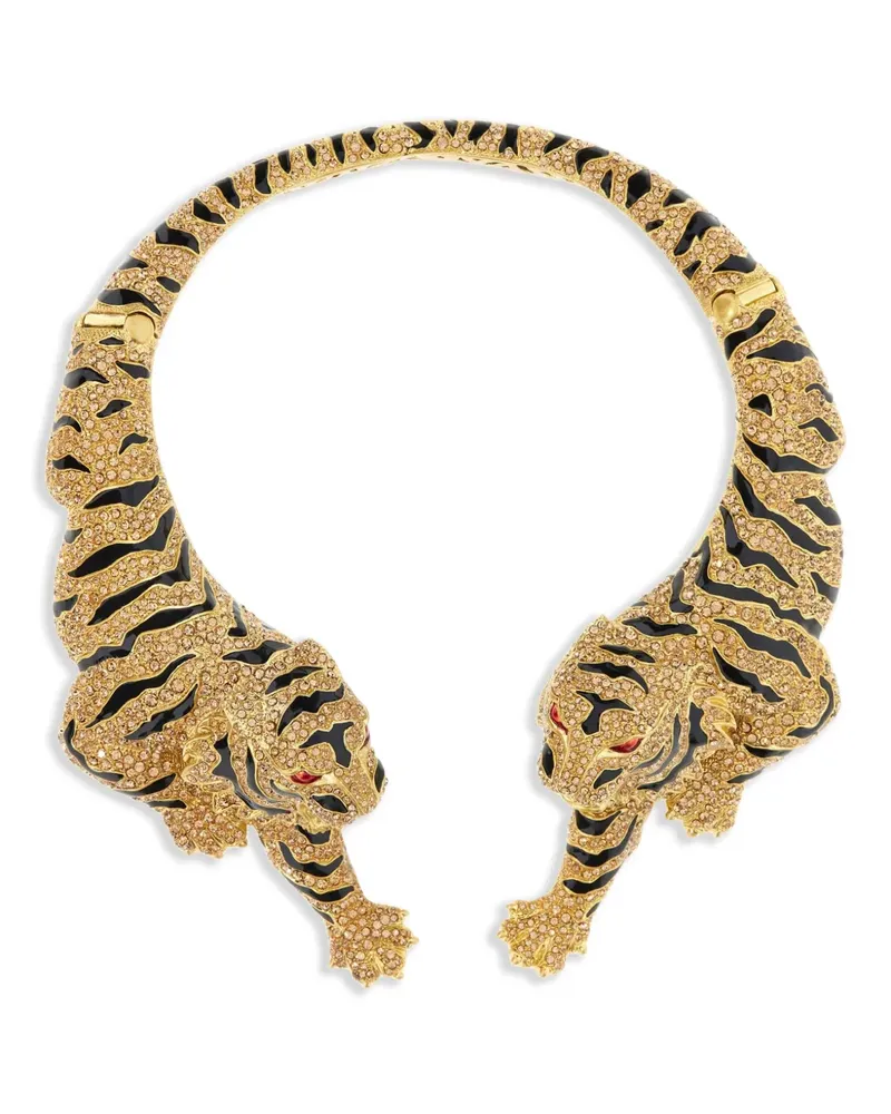 Roberto Cavalli Halskette mit Tigermotiv - Gold Gold