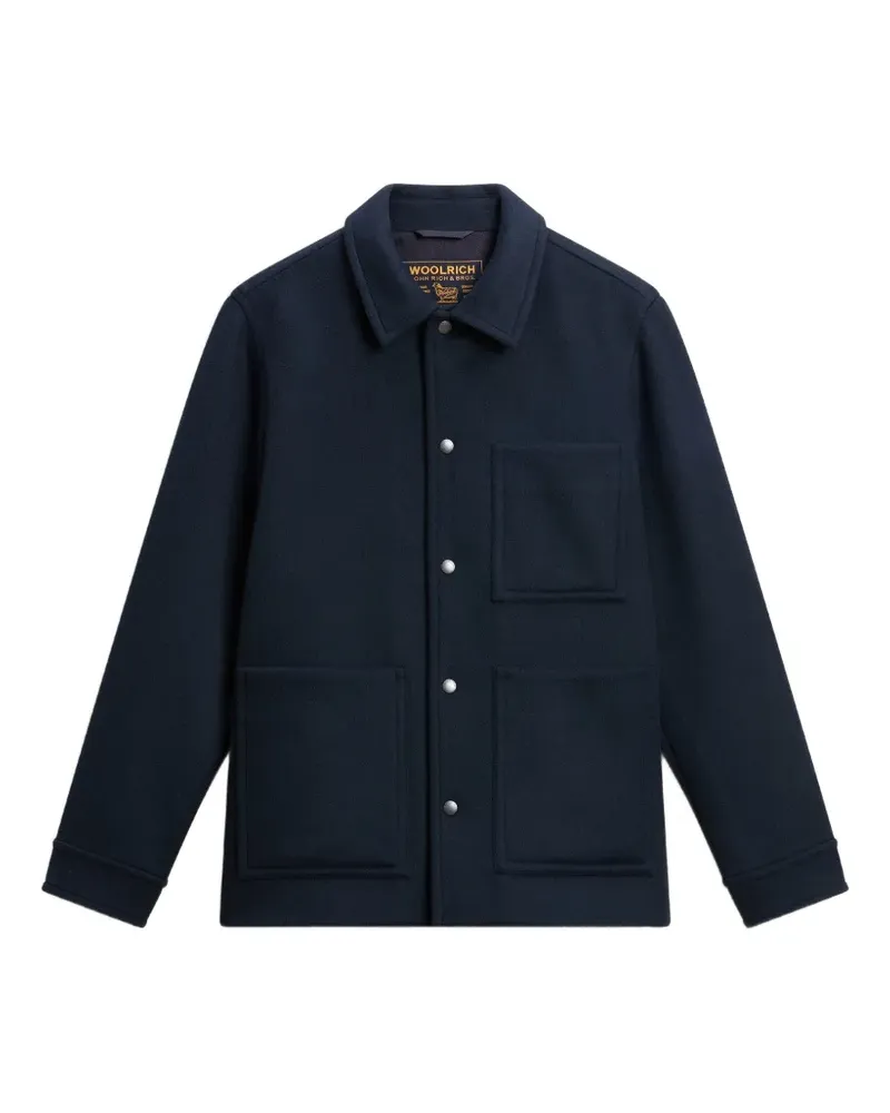 Woolrich Arbeitsjacke aus Double-Wool - Blau Blau