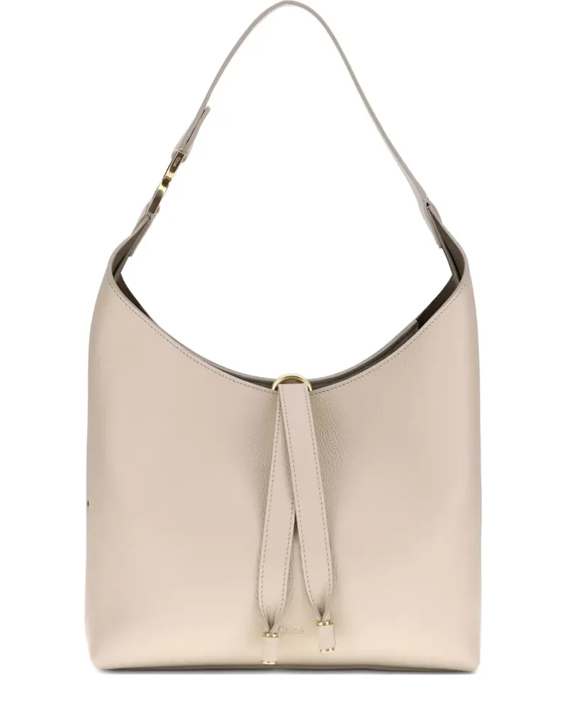 Chloé Kleine Marcie Schultertasche mit Schnalle - Nude Nude