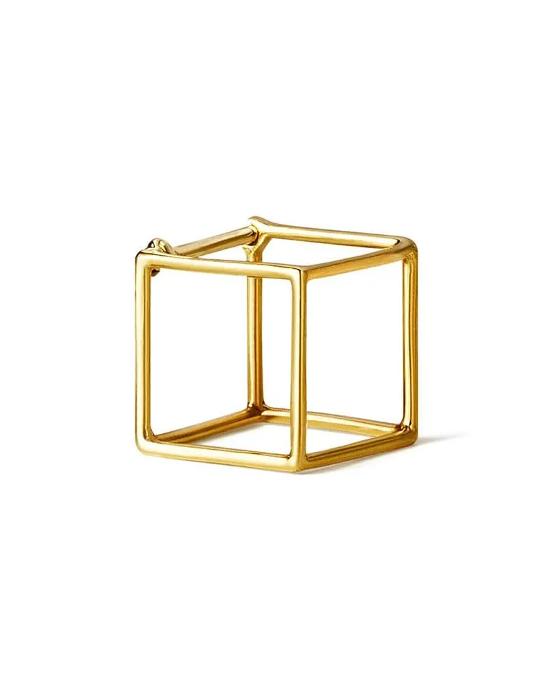 SHIHARA Viereckiger '10' Ohrring - Metallic Metallic