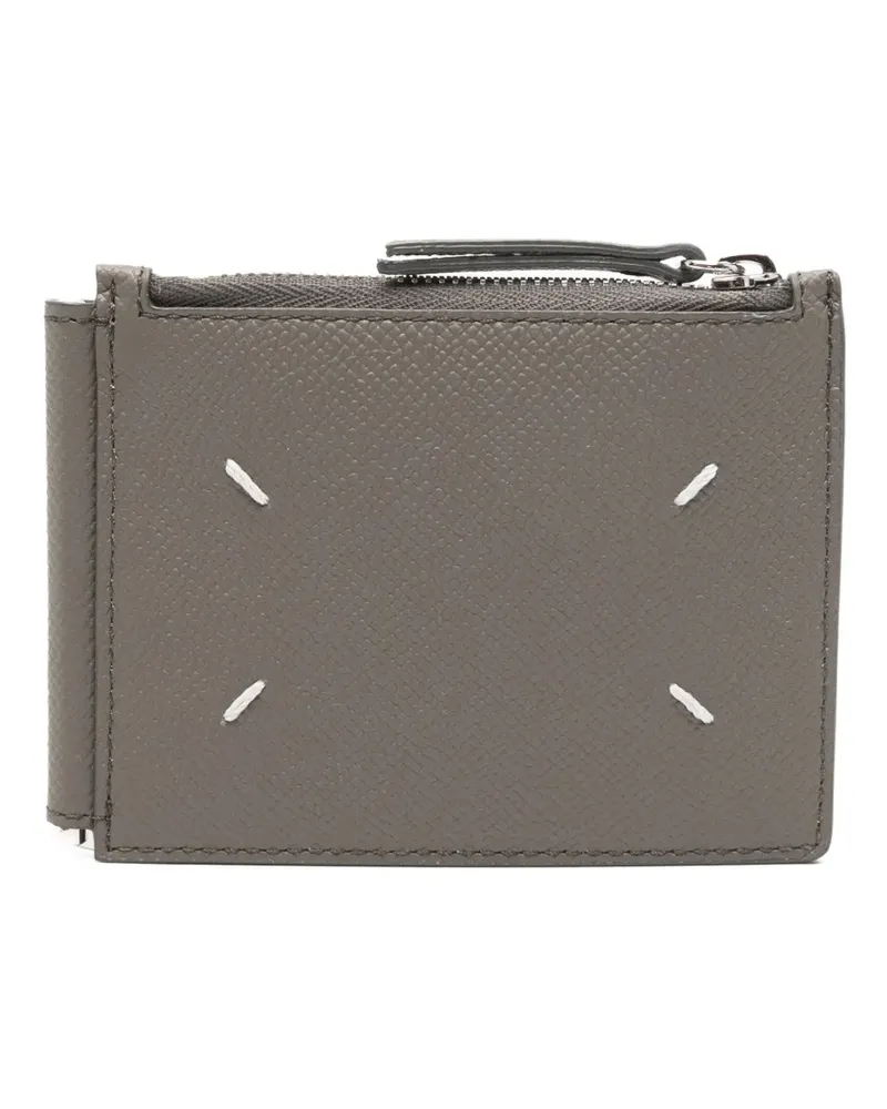 Maison Margiela leather wallet - Grau Grau