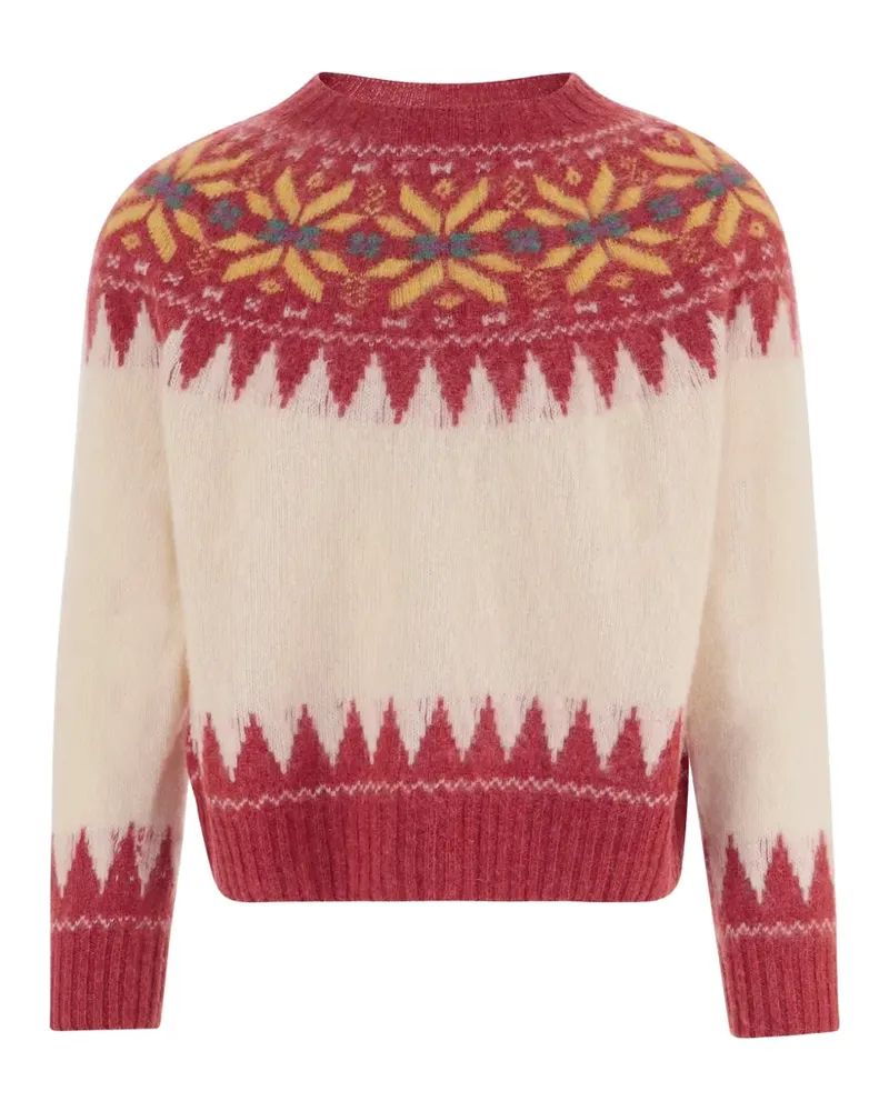 Howlin' Wollpullover mit mehrfarbigem Strickmuster - Nude Nude