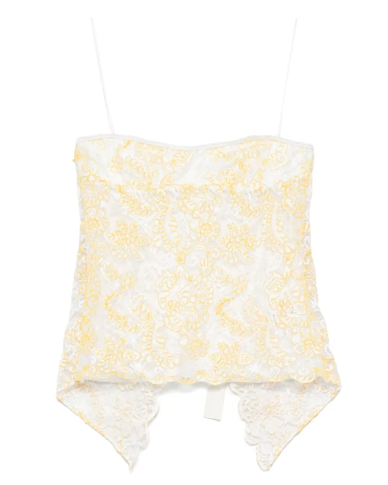 Christopher Esber Camisole-Top aus Spitze - Weiß Weiß