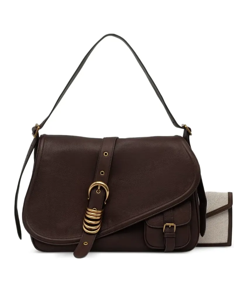 Miss Sixty Schultertasche mit Schnalle - Braun Braun