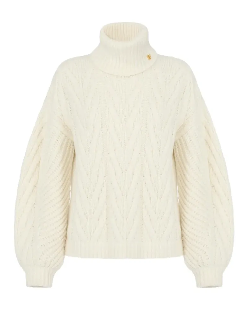 Elisabetta Franchi Gestrickter Pullover - Weiß Weiß