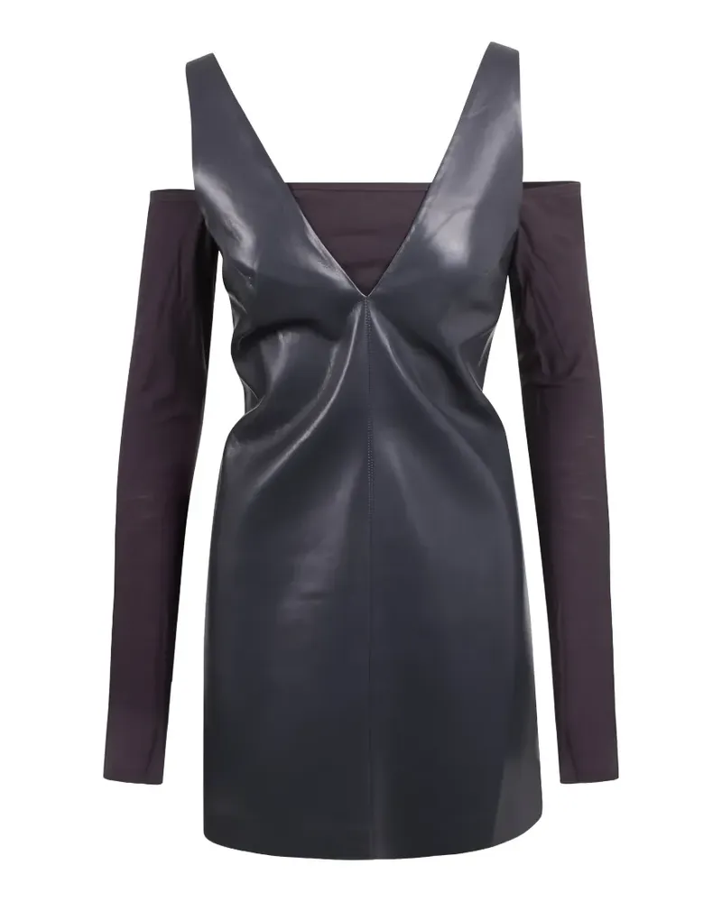 Nanushka V-neck mini dress - Blau Blau