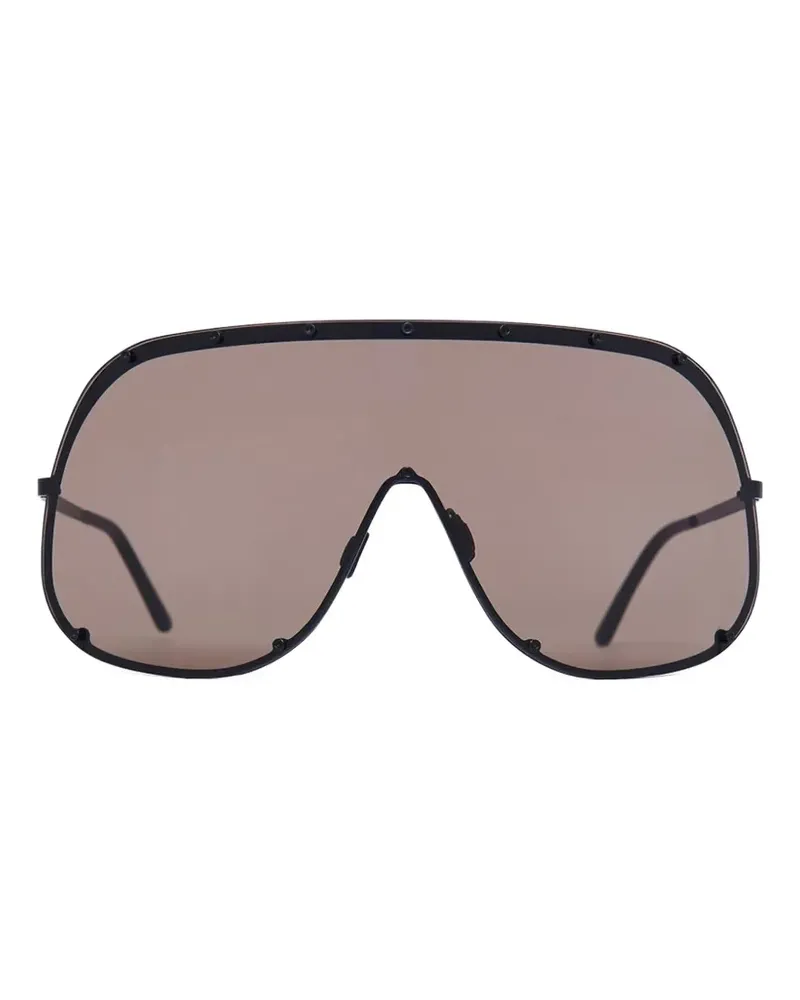 DRKSHDW by Rick Owens Shield sunglasses - Schwarz Schwarz