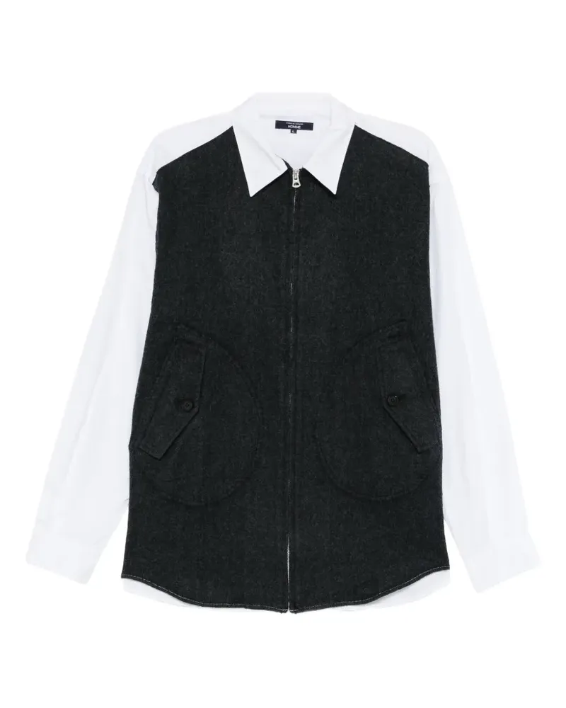 Comme des Garçons panelled shirt - Weiß Weiß