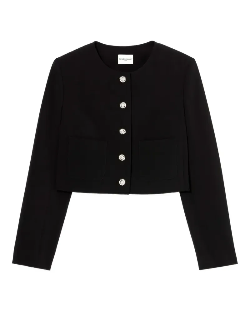 Claudie Pierlot Blazer mit Kristallen - Schwarz Schwarz