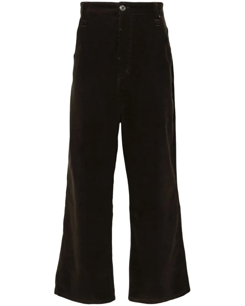 AMI Paris Cordhose mit weitem Bein - Braun Braun