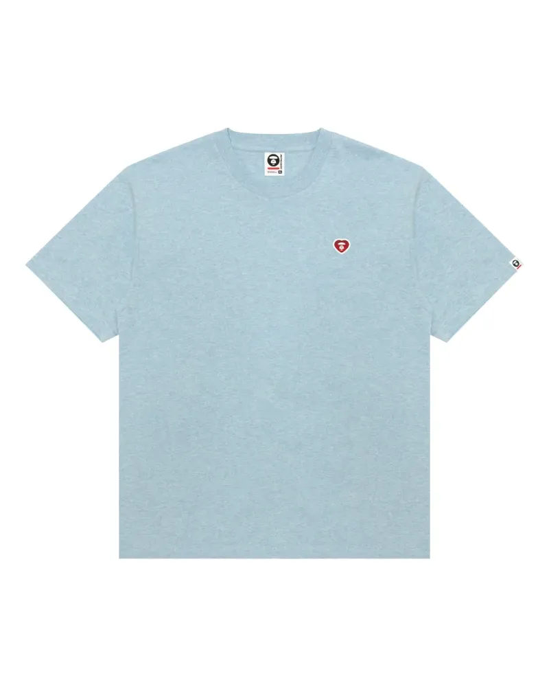 BAPE T-Shirt mit Applikation - Blau Blau