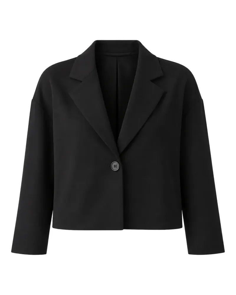 MEIMEIJ single-breasted cropped blazer - Schwarz Schwarz
