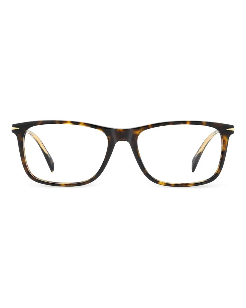 EYEWEAR by DAVID BECKHAM Brille mit eckigem Gestell - Braun Braun