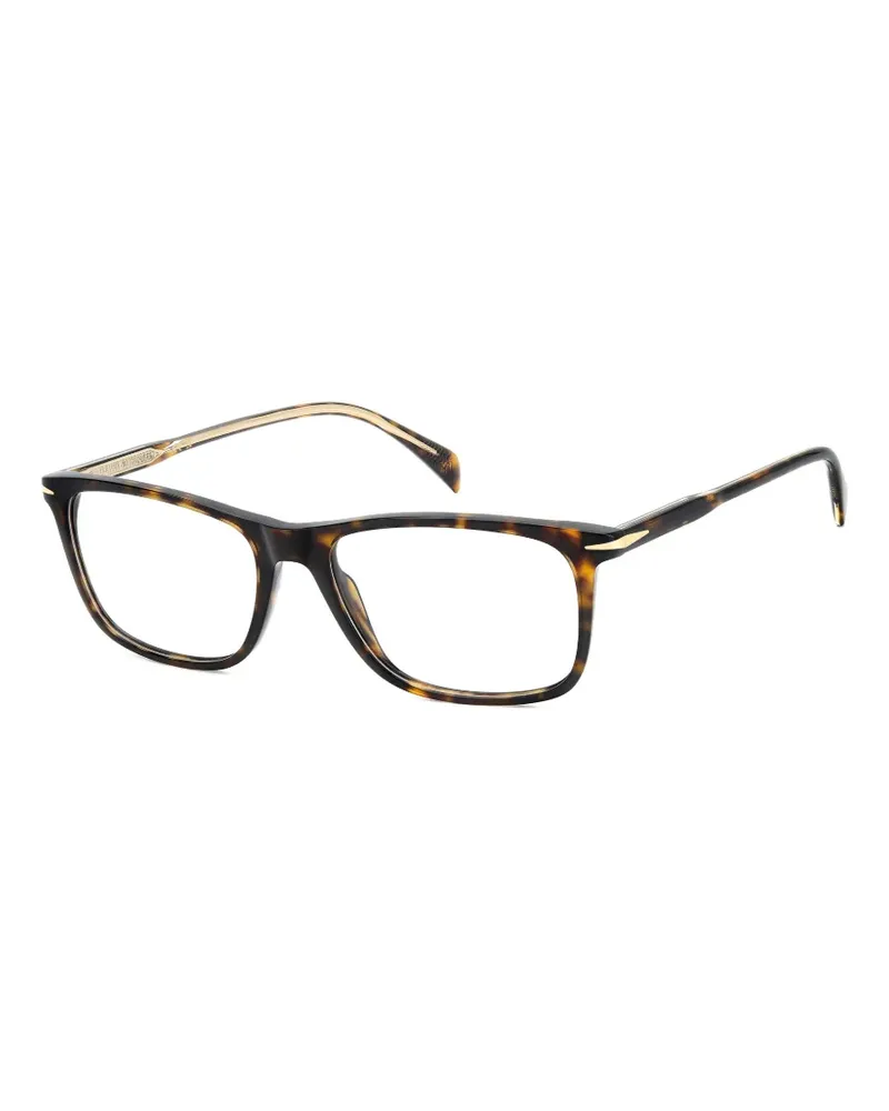 EYEWEAR by DAVID BECKHAM rectangular-frame glasses - Braun Braun