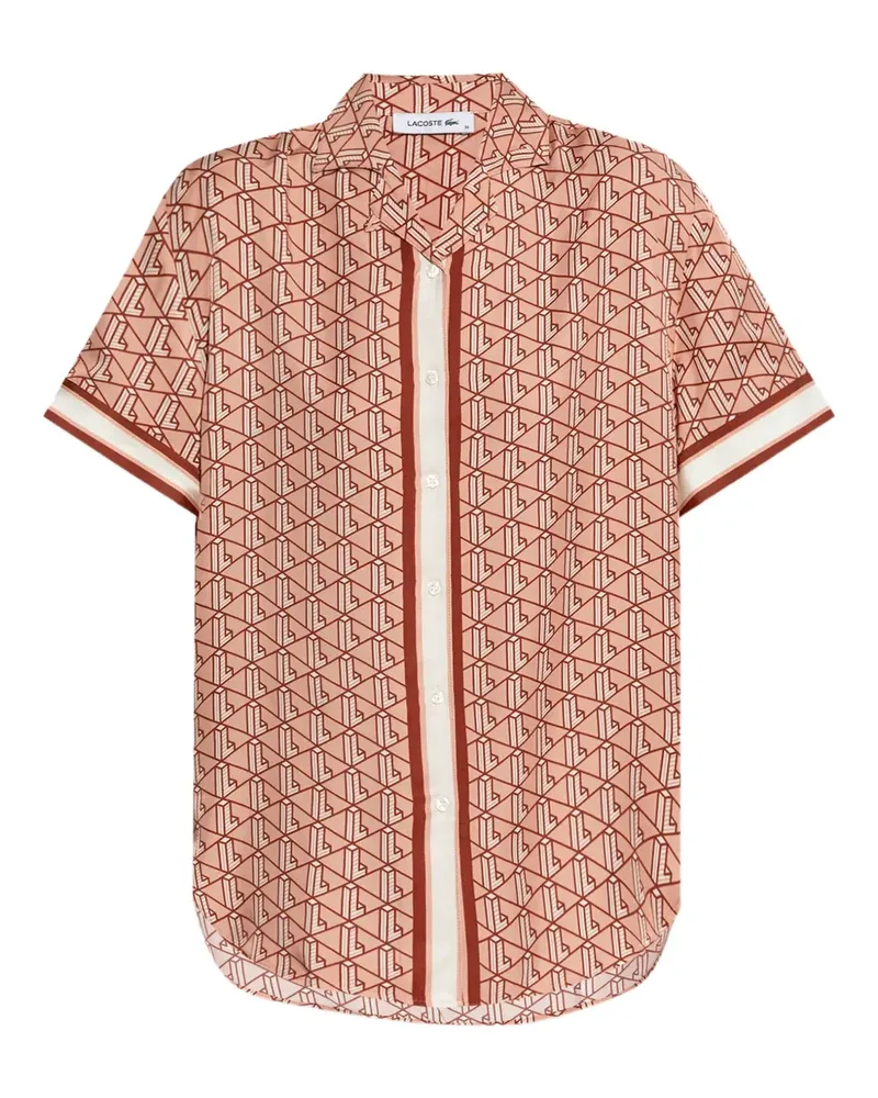 Lacoste Hemd mit Print - Rosa Rosa