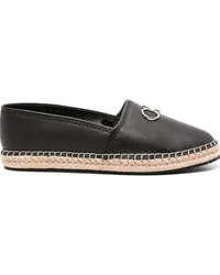 Calvin Klein Espadrilles aus Leder Schwarz