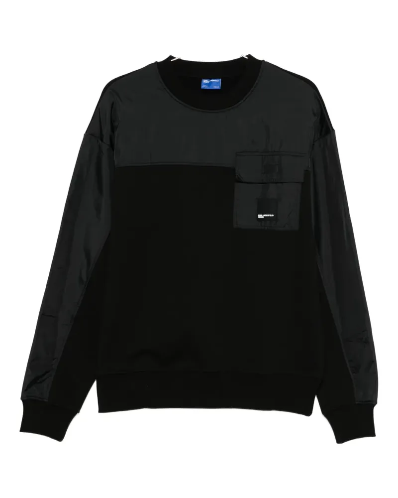 Karl Lagerfeld panelled sweatshirt - Schwarz Schwarz