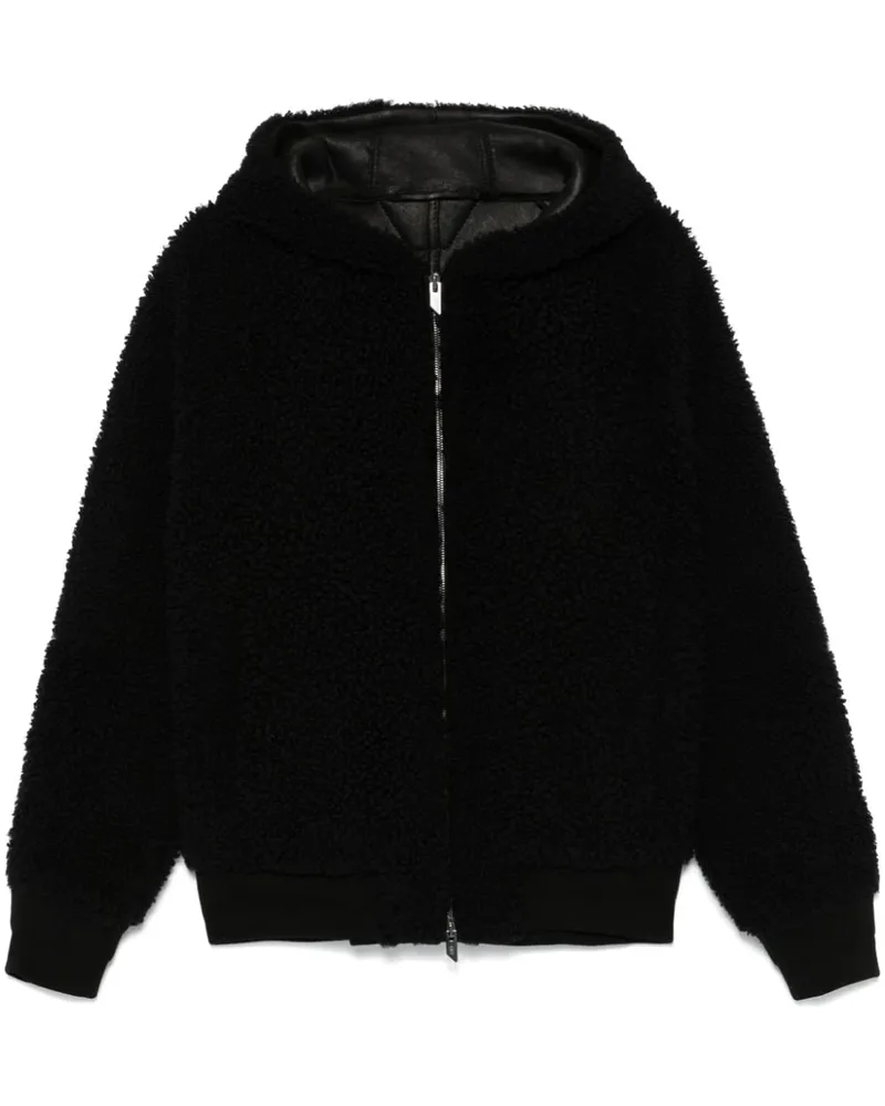 Salvatore Santoro Jacke aus Faux Shearling - Schwarz Schwarz