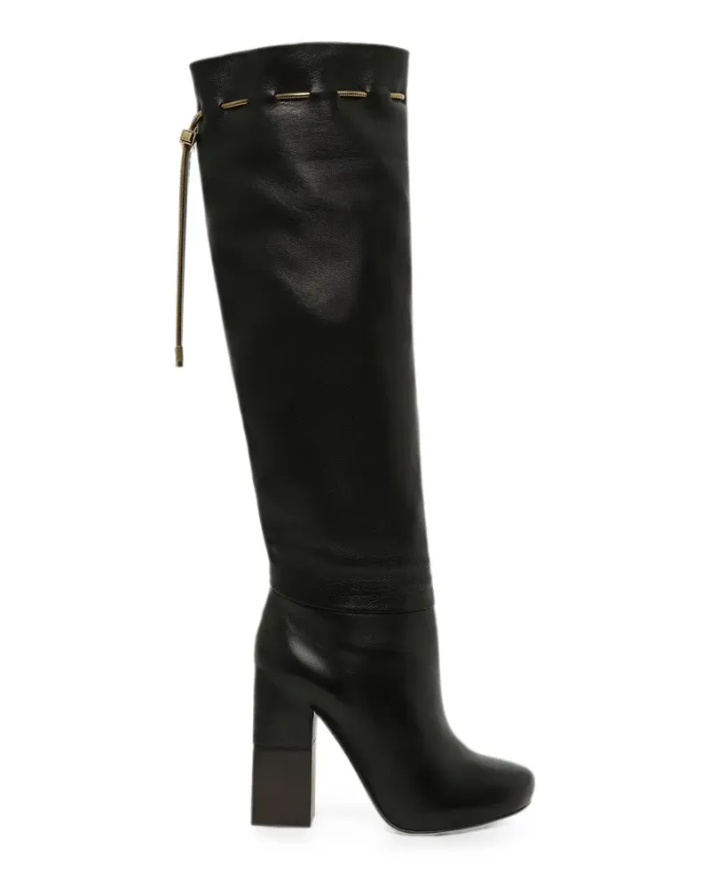 Lanvin drawstring knee-high boots - Schwarz Schwarz