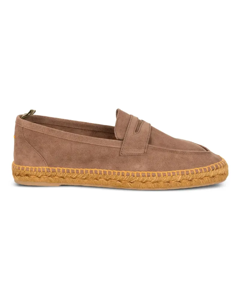 Castañer suede penny-slot espadrilles - Nude Nude