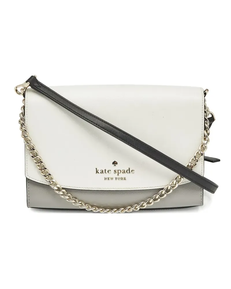 Kate Spade Schultertasche mit Logo-Prägung - Weiß Weiß
