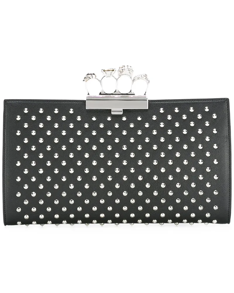 Alexander McQueen Knuckle' Clutch - Schwarz Schwarz