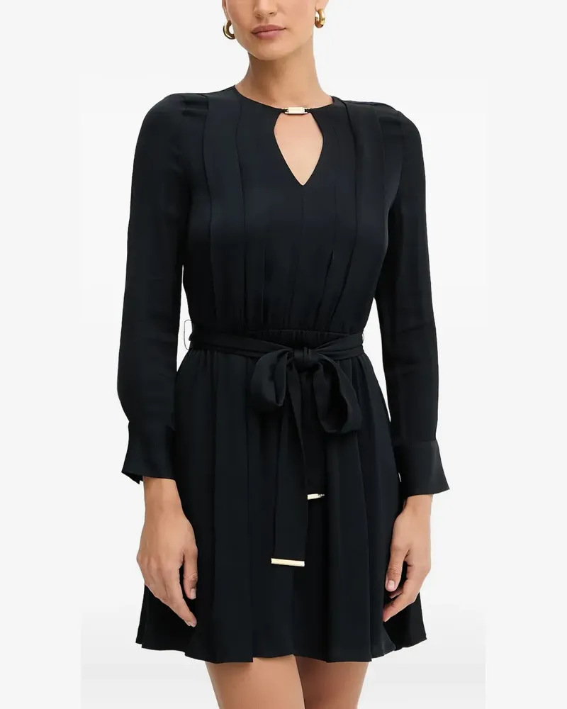 MARCIANO Los Angeles keyhole-detail tie-fastening mini dress - Schwarz Schwarz