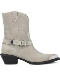 Pinko Tex Stiefeletten aus Wildleder Nude