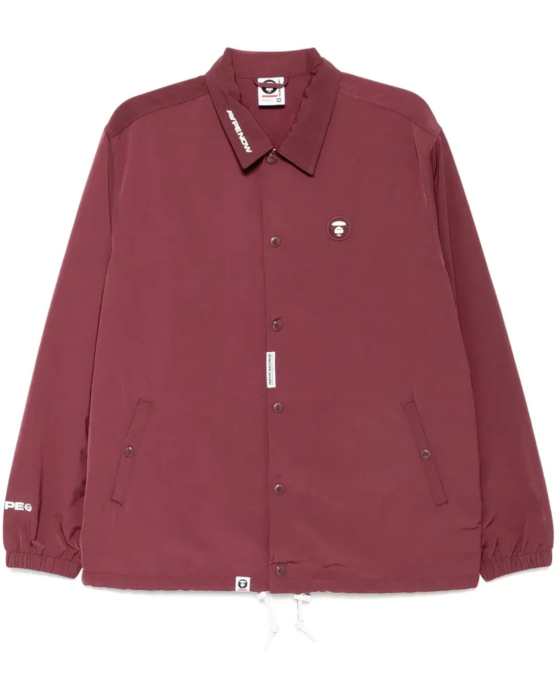 BAPE Jacke mit Moonface-Logo - Rot Rot