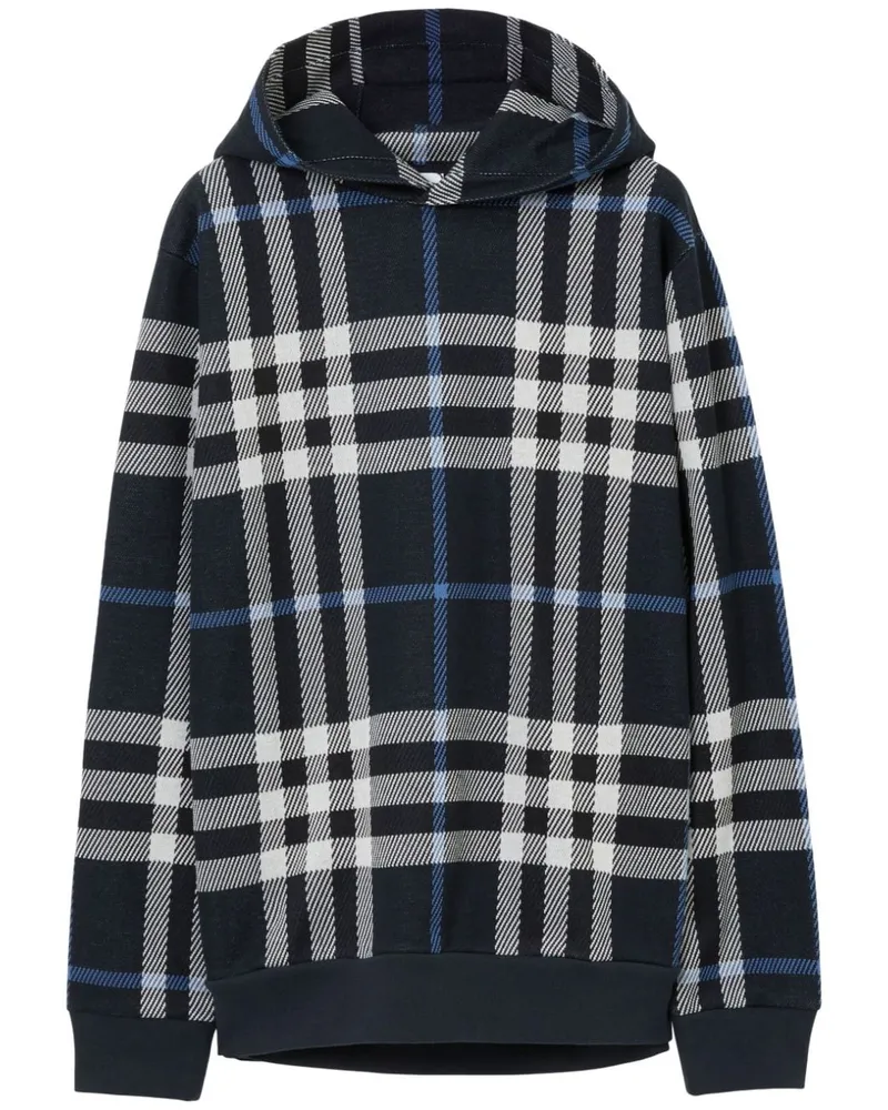 Burberry Hoodie mit Karomuster Schwarz