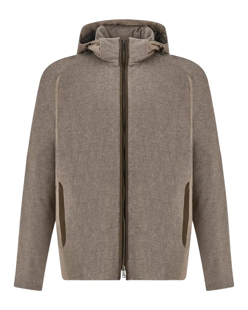 Paul & Shark Eider Down Jacke aus Kaschmir - Braun Braun
