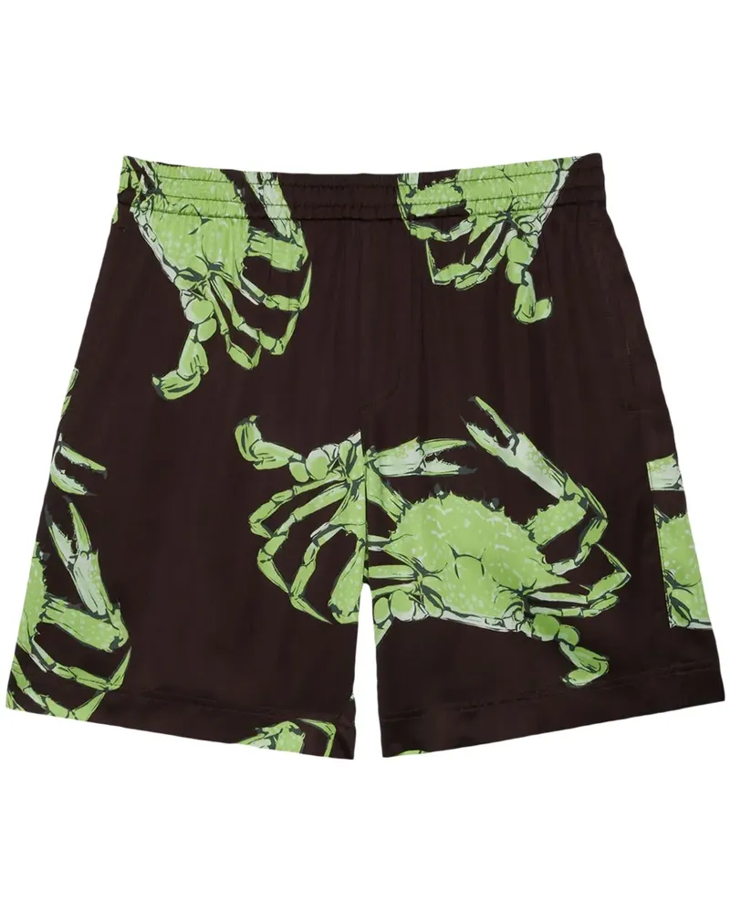 MSGM Shorts mit grafischem Print - Braun Braun