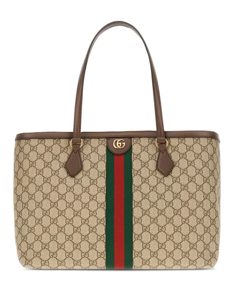 Gucci Mittelgroße Ophidia Handtasche mit GG - Nude Nude